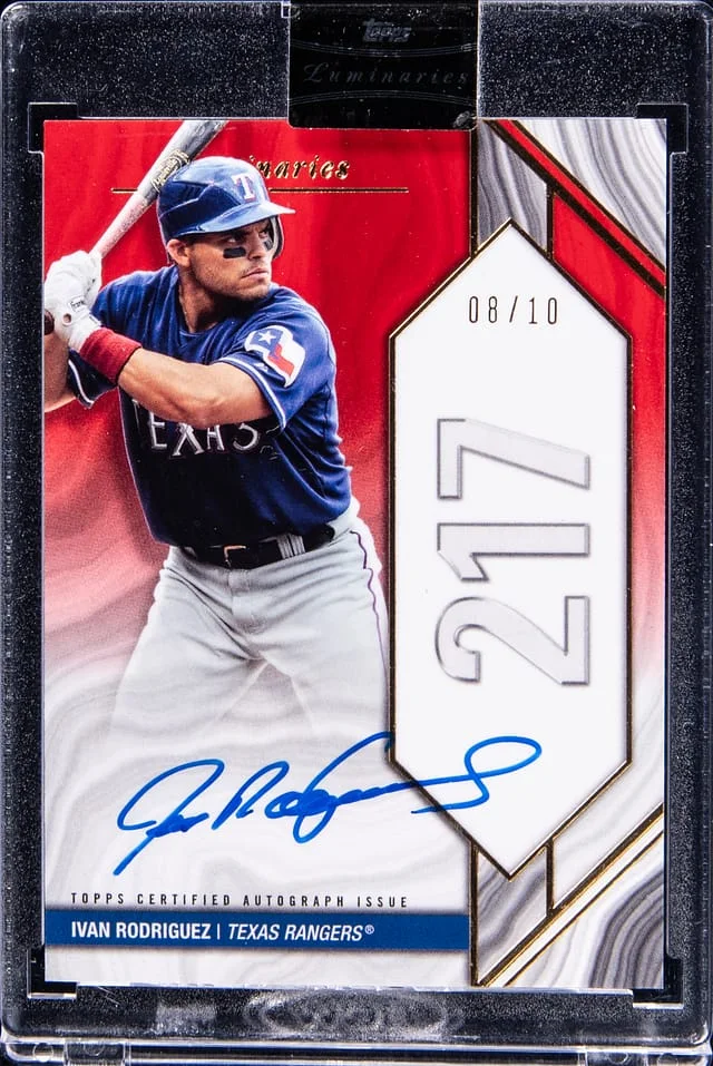 2022 Topps Ivan Rodriguez Luminaries #HRK-IRO card image