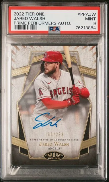 2022 Topps Jared Walsh Tier One Prime Performers Autographs #PPAJW card image