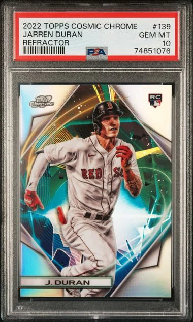 2022 Topps Jarren Duran Cosmic Chrome Refractor #139 card image