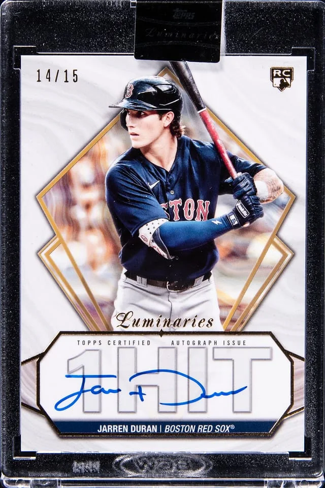 2022 Topps Jarren Duran Luminaries Hit Kings Autographs #HK-JD card image