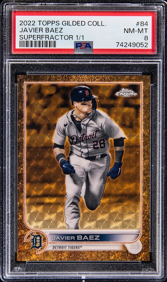 2022 Topps Javier Baez Gilded Collection SuperFractor #84 card image