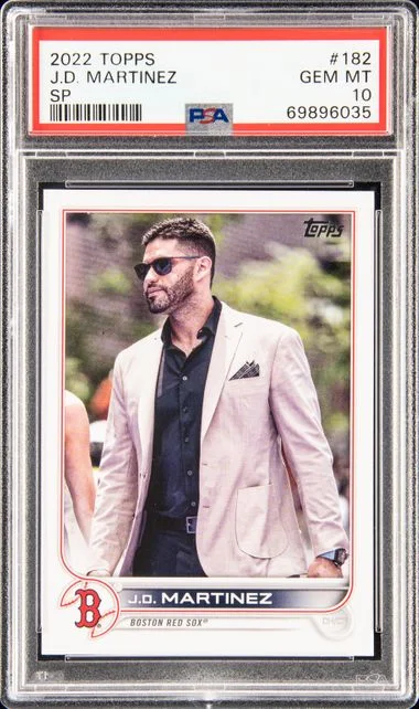 2022 Topps J.D. Martinez SP #182 card image