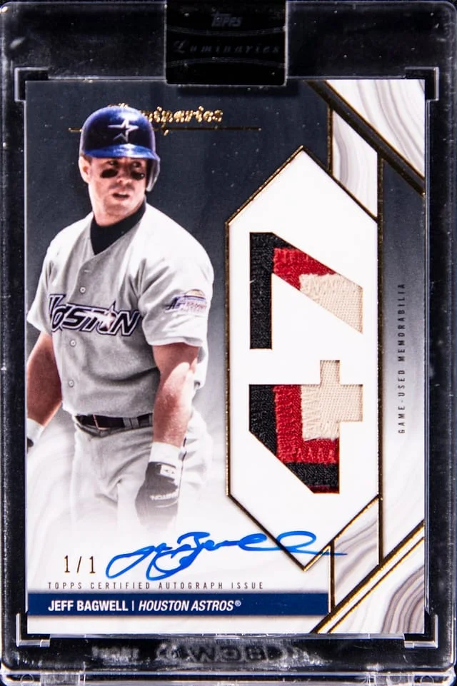 2022 Topps Jeff Bagwell Luminaries Home Run Kings Autographed Relics Black #HRKAR-JB card image