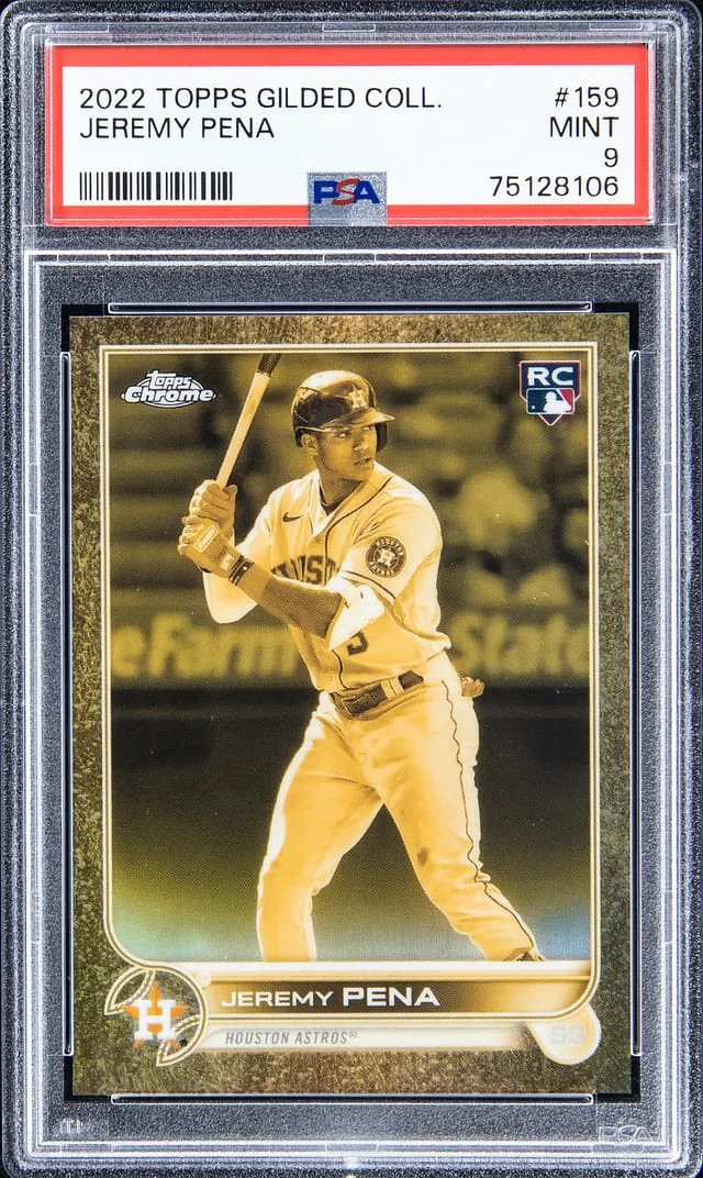 2022 Topps Jeremy Pena Gilded Collection SuperFractor #159 card image