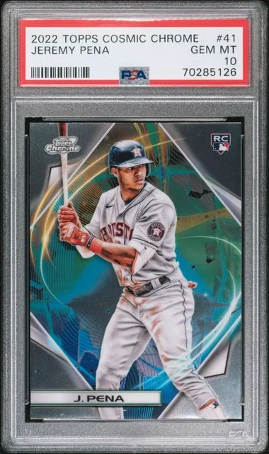 2022 Topps Jeremy Pena Cosmic Chrome #41 card image