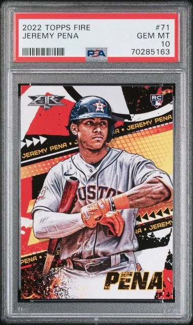 2022 Topps Jeremy Pena Fire #71 card image