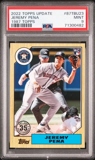 2022 Topps Jeremy Pena 1987 Topps Baseball #87Tbu23 card image