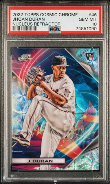 2022 Topps Jhoan Duran Cosmic Chrome Nucleus Refractor #46 card image