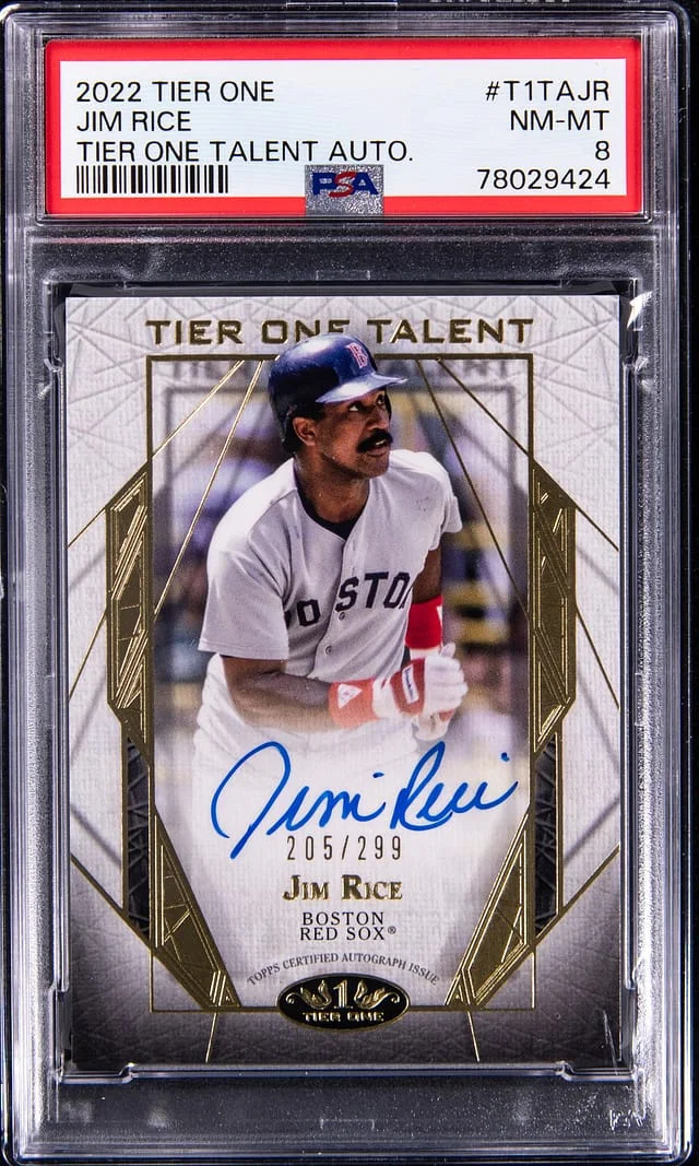 2022 Topps Jim Rice Tier One Talent Autograph #T1TAJR card image