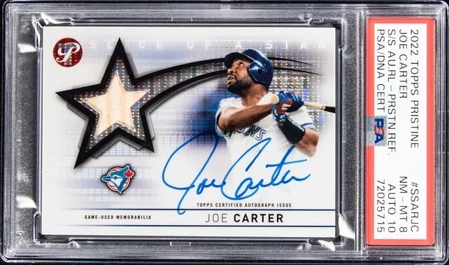 2022 Topps Joe Carter Pristine Slice of a Star #SSARJC card image