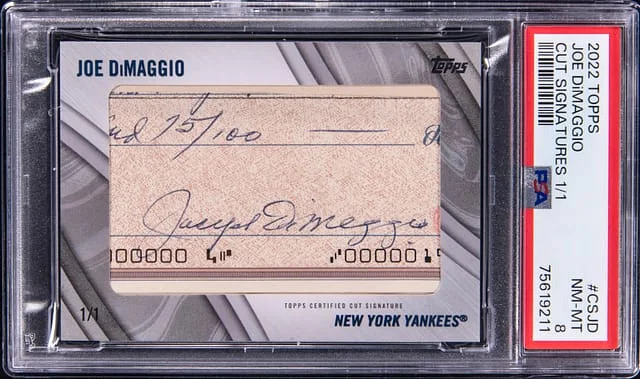 2022 Topps Joe DiMaggio Cut Signatures #CS-JD card image