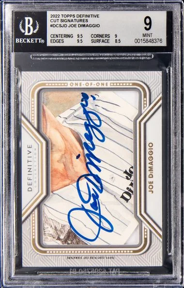2022 Topps Joe DiMaggio Definitive Definitive Cut Signatures #DCSJD card image