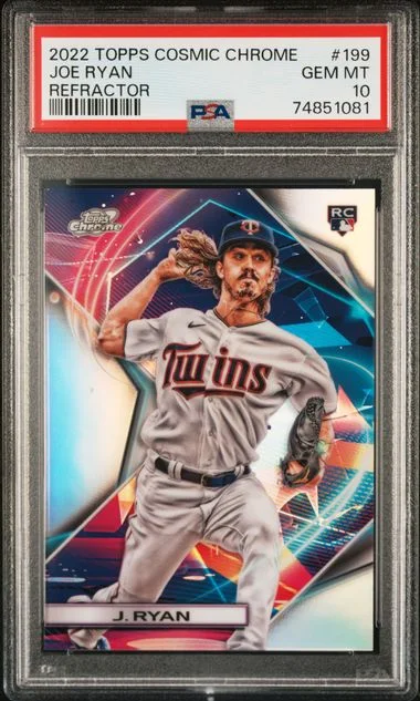 2022 Topps Joe Ryan Cosmic Chrome Refractor #199 card image