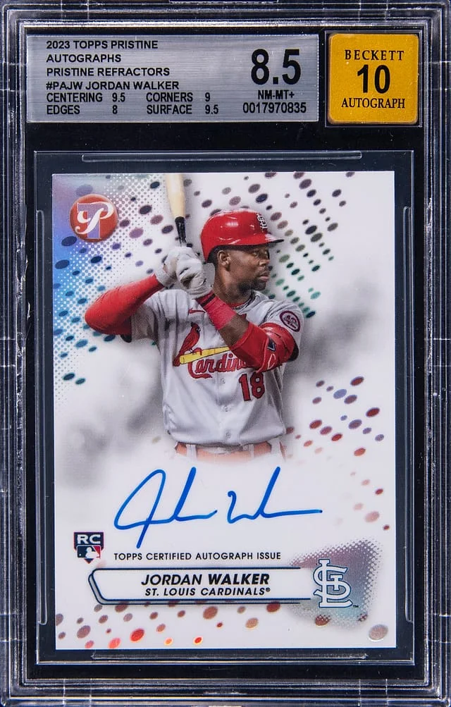 2022 Topps Jordan Walker Pristine Autographs Pristine Refractors #PA-JW card image