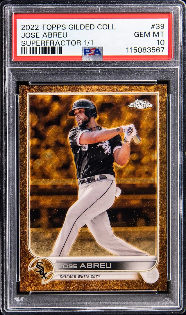 2022 Topps Jose Abreu Gilded Collection SuperFractor #39 card image