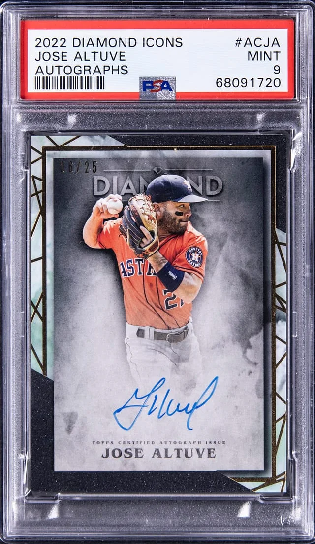 2022 Topps Jose Altuve Diamond Icons Autographs #ACJA card image