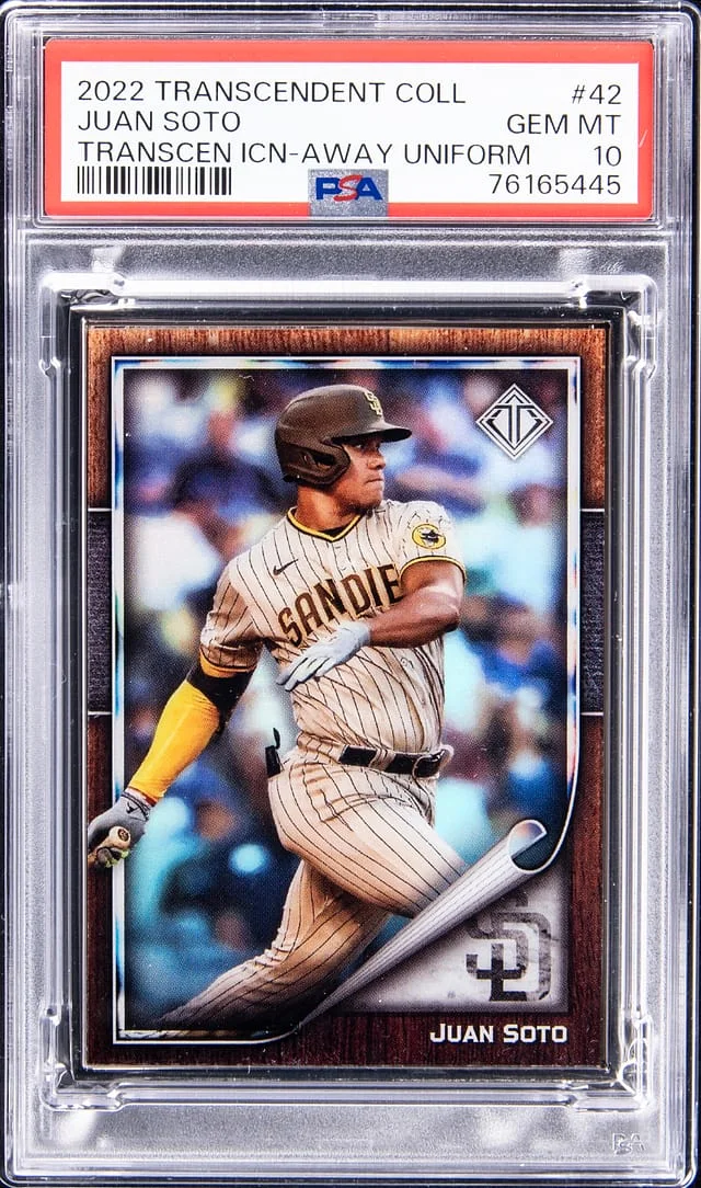 2022 Topps Juan Soto Transcendent Collection Icons Away Uniform #42 card image