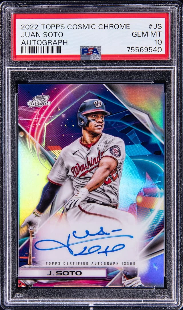 2022 Topps Juan Soto Cosmic Chrome Autographs #JS card image