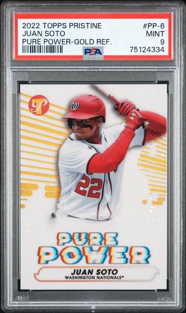 2022 Topps Juan Soto Pristine Pure Power Gold Refractor #PP-6 card image