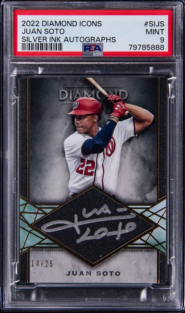 2022 Topps Juan Soto Diamond Icons Silver Ink Autographs #SI-JS card image