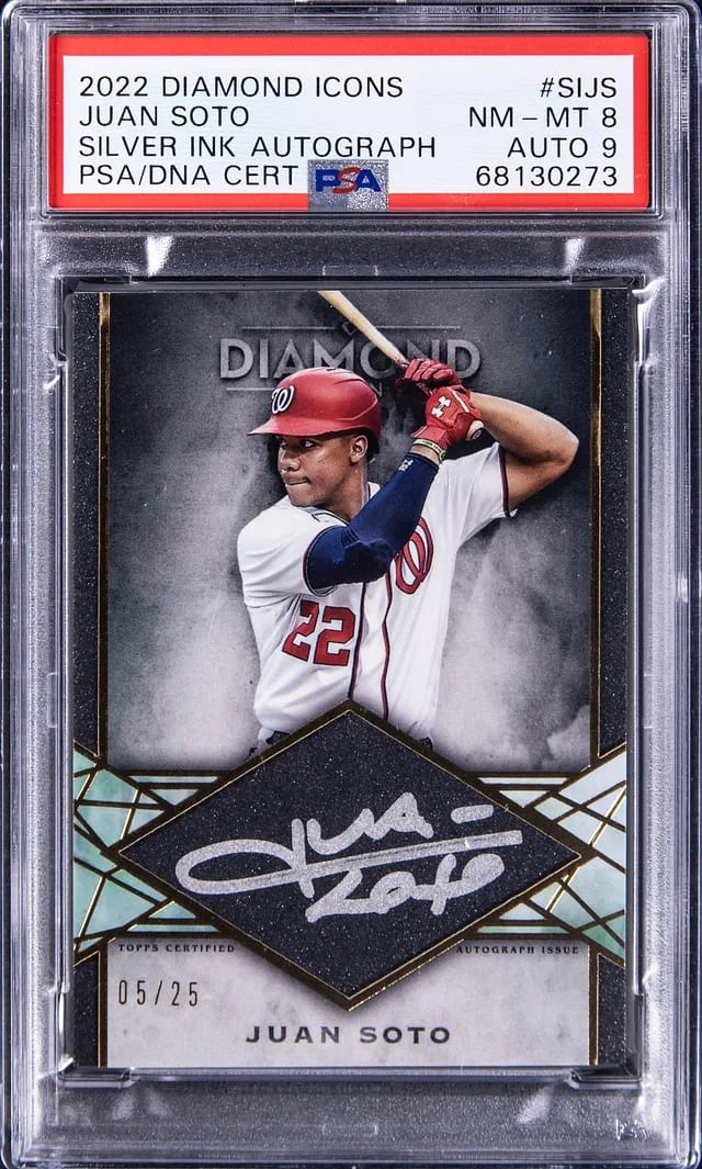 2022 Topps Juan Soto Diamond Icons Silver Ink Autographs #SIJS card image
