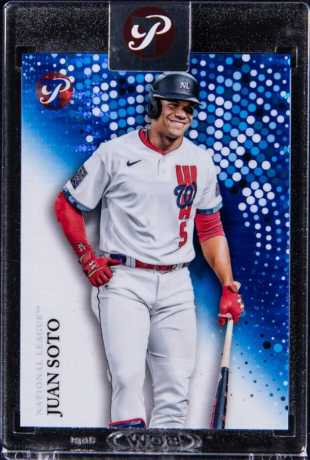 2022 Topps Juan Soto - Topps Encased Pristine Blue Refractor #288 card image