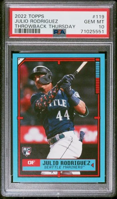 2022 Topps Julio Rodriguez Throwback Thursday #119 card image