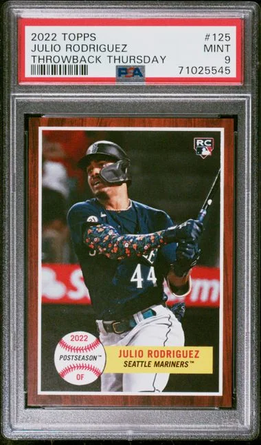 2022 Topps Julio Rodriguez Throwback Thursday #125 card image