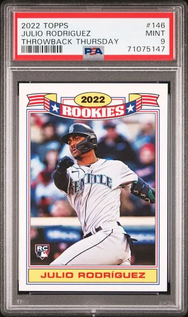 2022 Topps Julio Rodriguez Throwback Thursday #146 card image