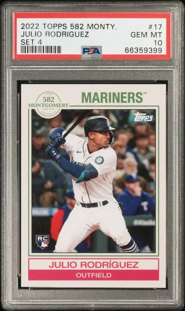 2022 Topps Julio Rodriguez 582 Montgomery Set 4 #17 card image