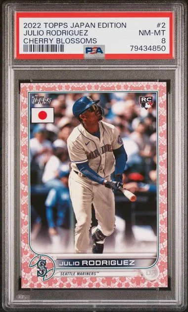 2022 Topps Julio Rodriguez Japan Edition Cherry Blossoms #2 card image