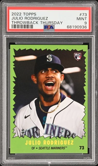2022 Topps Julio Rodriguez Throwback Thursday #73 card image