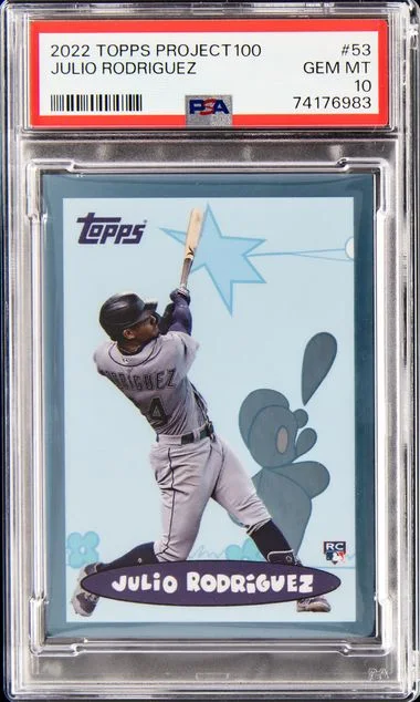 2022 Topps Julio Rodriguez, By Steve Savoca Project100 #53 card image