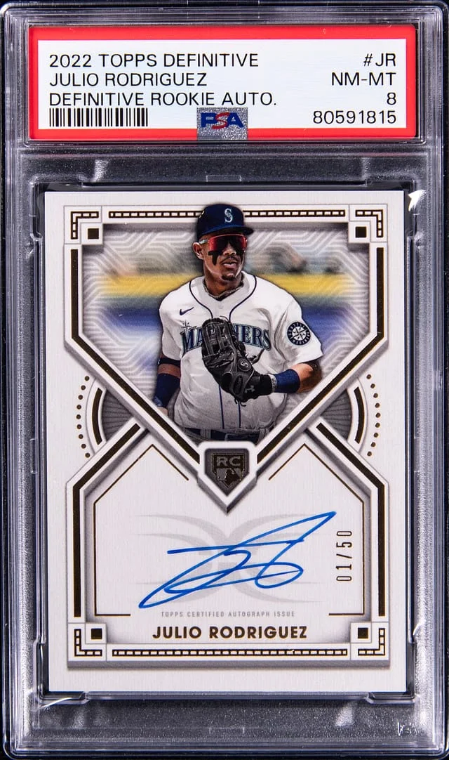 2022 Topps Julio Rodriguez Definitive Signed #DRA-JR card image