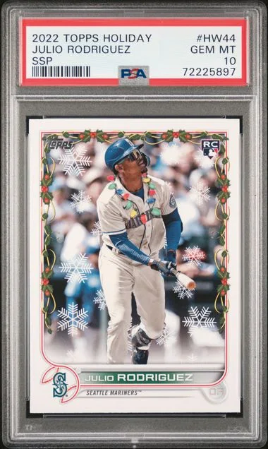 2022 Topps Julio Rodriguez Holiday #HW44 card image