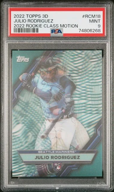 2022 Topps Julio Rodriguez MLB 3D 2022 Class Motion #RCM18 card image