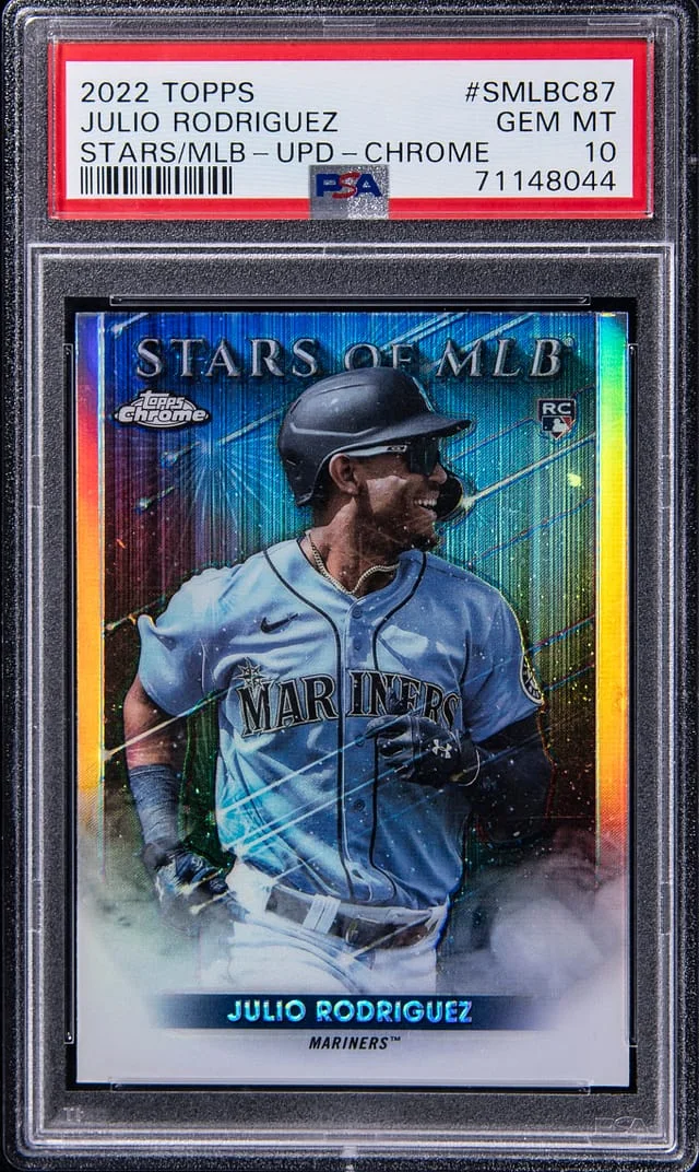 2022 Topps Julio Rodriguez Stars Of MLB Update Chrome #SMLBC-87 card image