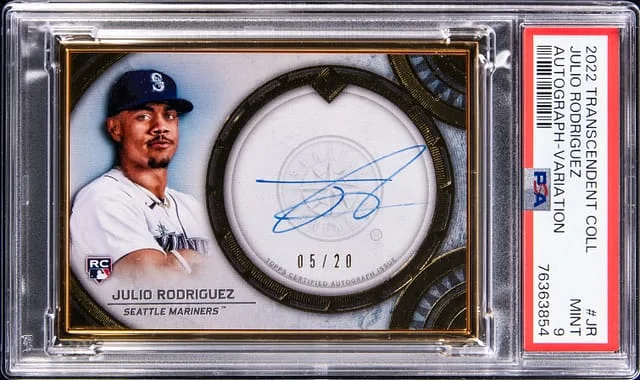2022 Topps Julio Rodriguez Transcendent Collection Variation Autograph #TCVA-JR card image