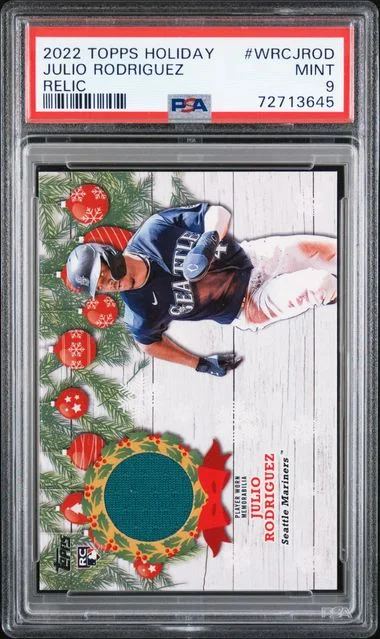 2022 Topps Julio Rodriguez Holiday Relics #WRC-JROD card image