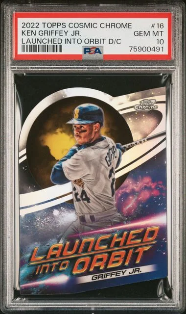 2022 Topps Ken Griffey Jr. Cosmic Chrome Launched Into Orbit Die-Cut #16 card image