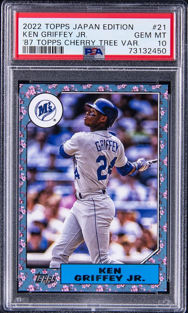 2022 Topps Ken Griffey Jr. Japan Edition 1987 Cherry Tree Variation #87B-21 card image