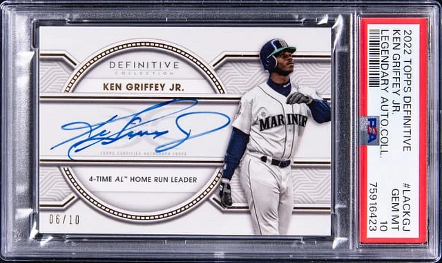 2022 Topps Ken Griffey Jr. Definitive Collection Legendary Autograph #LACKGJ card image