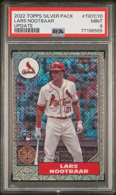 2022 Topps Lars Nootbaar Silver Pack 1987 Chrome Promo #T87C70 card image