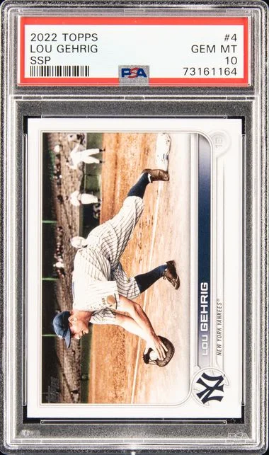2022 Topps Lou Gehrig SSP #4 card image