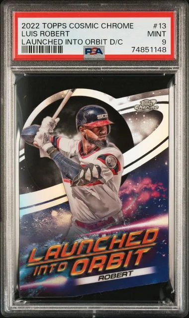 2022 Topps Luis Robert Cosmic Chrome Launched Into Orbit Die-Cut #LIO-13 card image