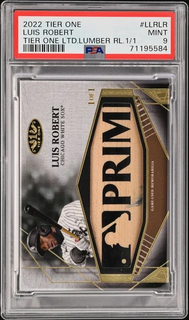 2022 Topps Luis Robert Tier One Limited Lumber Relics #LLR-LR card image