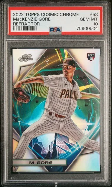 2022 Topps Mackenzie Gore Cosmic Chrome Refractor #58 card image