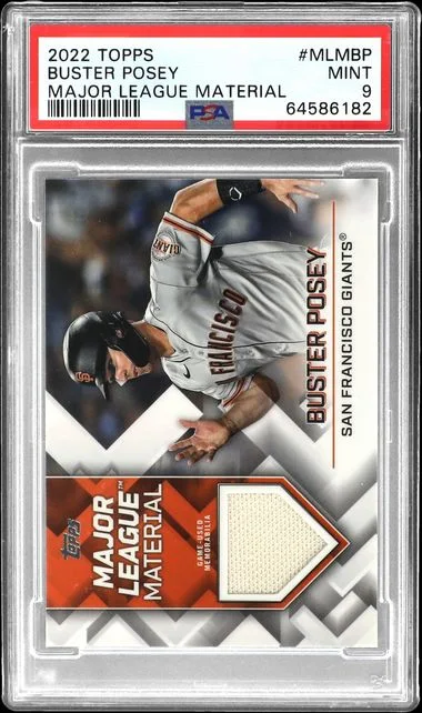 2022 Topps Major League Material Mlmbp Buster Posey #no-number card image