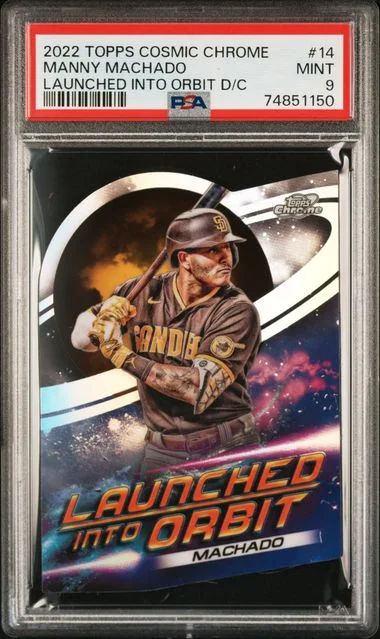 2022 Topps Manny Machado Cosmic Chrome Launched Into Orbit Die-Cut #LIO-14 card image