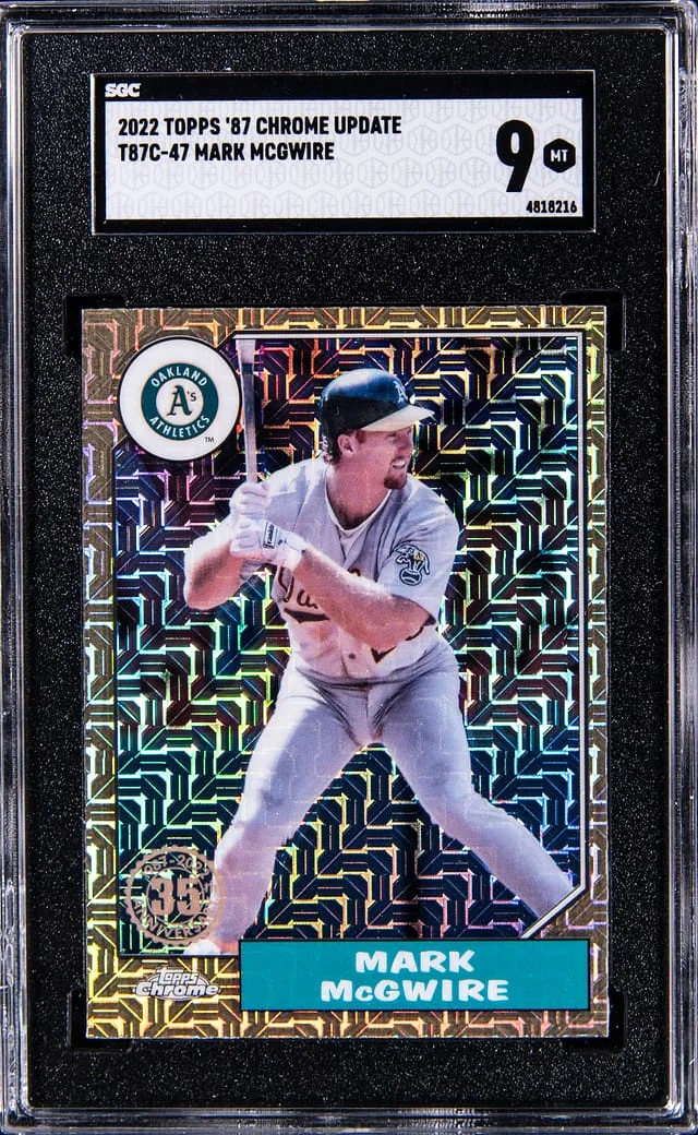 2022 Topps Mark McGwire 87 Chrome Update #T87C-47 card image